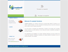 Tablet Screenshot of leadwellsolutions.com